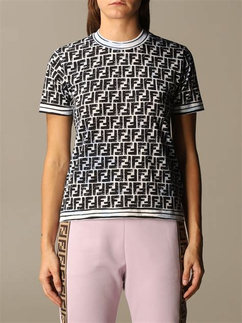 t shirt fendi donna outlet|fendi shirts online.